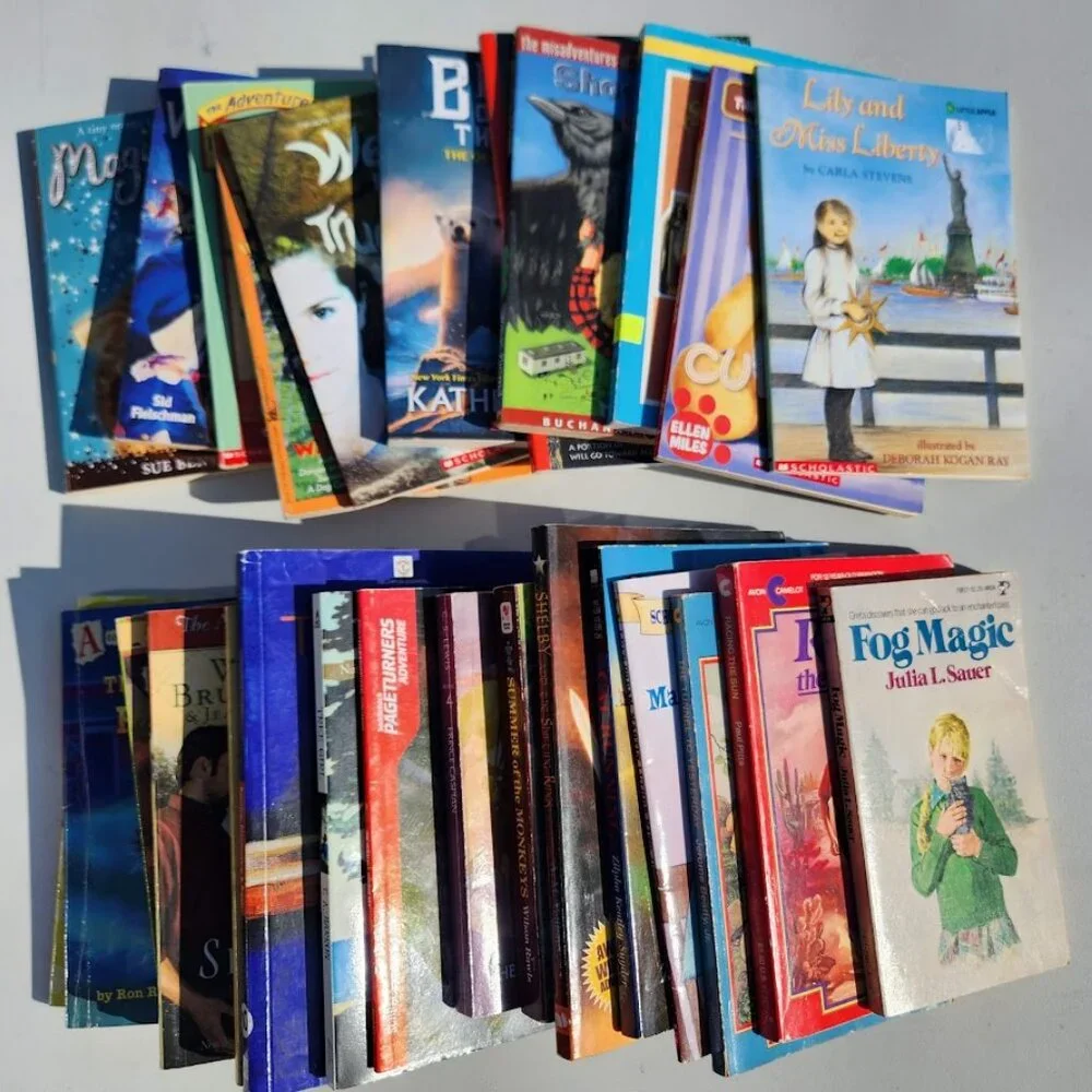 4 Book Bundle Lot Set Chapter Books Young Adult Literature Novels Mystery Books
